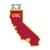 USC Trojans Heart Relish State Sticker